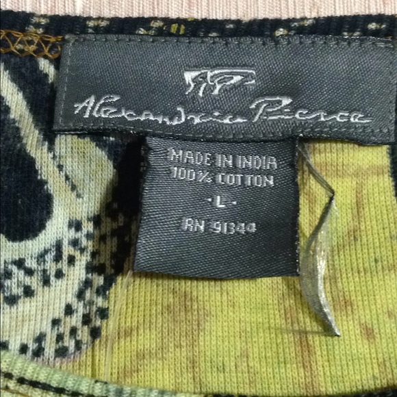 Alexandria Pierce Top Olive Sequined Beads L - Picture 5 of 7